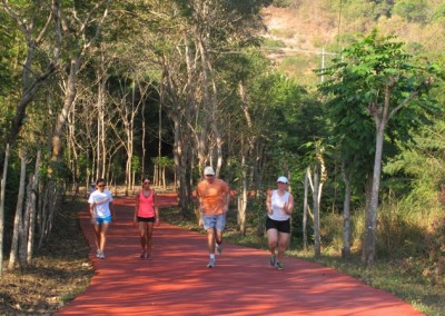jogging on activities page